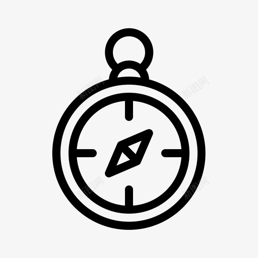 罗盘冒险露营图标svg_新图网 https://ixintu.com 冒险 罗盘 自然 露营