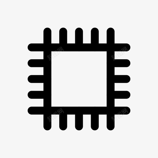 芯片地毯cpu图标svg_新图网 https://ixintu.com cpu 圆盖 地毯 处理器 直线 芯片 装饰