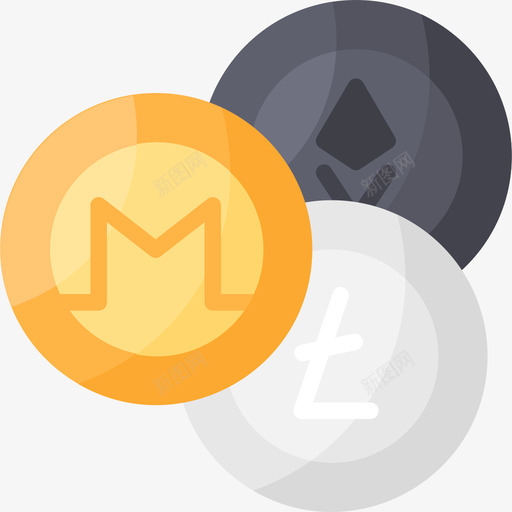 Altcoin加密货币79扁平图标svg_新图网 https://ixintu.com Altcoin 加密 扁平 货币