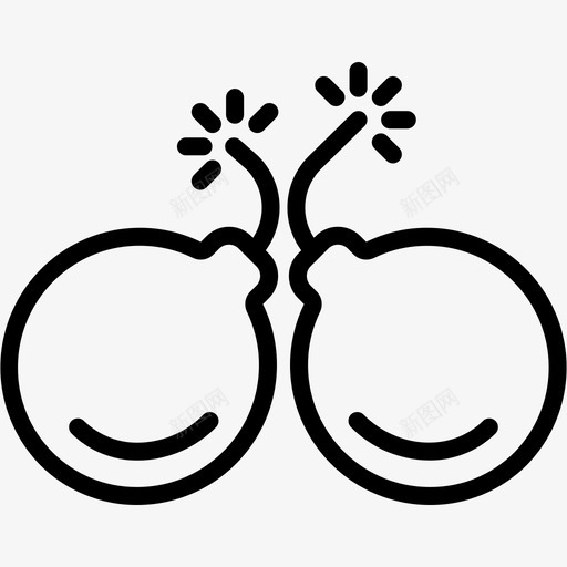 炸弹爆炸冲突图标svg_新图网 https://ixintu.com 冲突 炸弹 爆炸 破坏