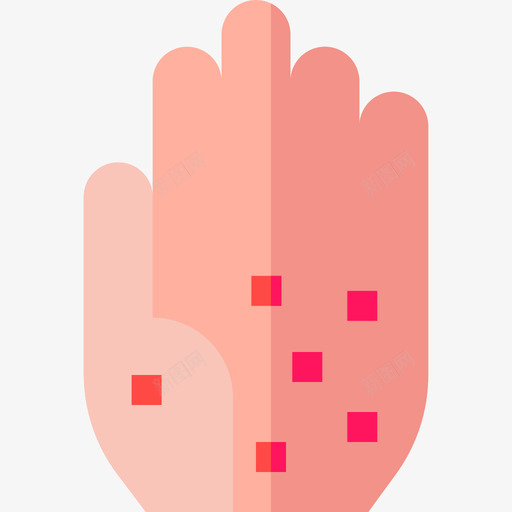 皮疹过敏28扁平图标svg_新图网 https://ixintu.com 扁平 皮疹 过敏