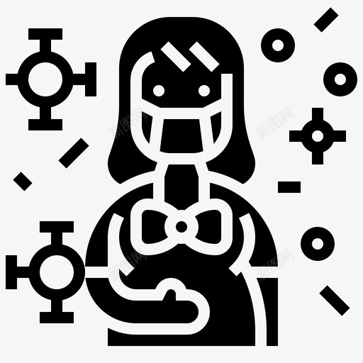 怀孕病毒传播33字形图标svg_新图网 https://ixintu.com 传播 字形 怀孕 病毒