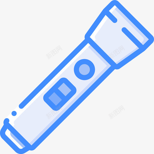 手电筒末日4蓝色图标svg_新图网 https://ixintu.com 手电筒 末日 蓝色