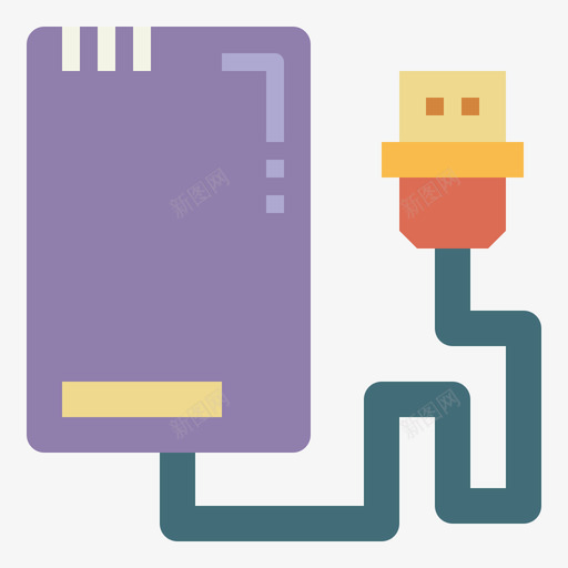 硬盘文具104扁平图标svg_新图网 https://ixintu.com 扁平 文具 硬盘