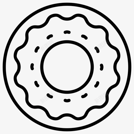 甜甜圈糖果食物图标svg_新图网 https://ixintu.com 甜甜 甜甜圈 糖果 食物