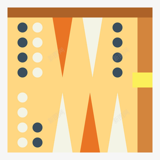 双陆棋棋盘游戏2平局图标svg_新图网 https://ixintu.com 平局 棋盘 游戏 陆棋