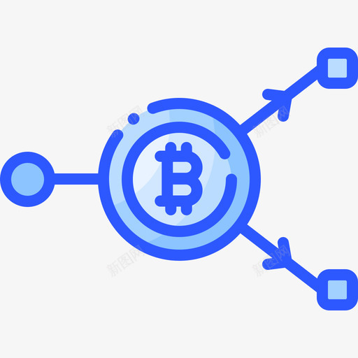 比特币加密货币81蓝色图标svg_新图网 https://ixintu.com 加密 比特 蓝色 货币
