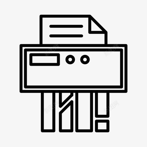 碎纸机拆除销毁图标svg_新图网 https://ixintu.com 拆除 文件 碎纸机 销毁