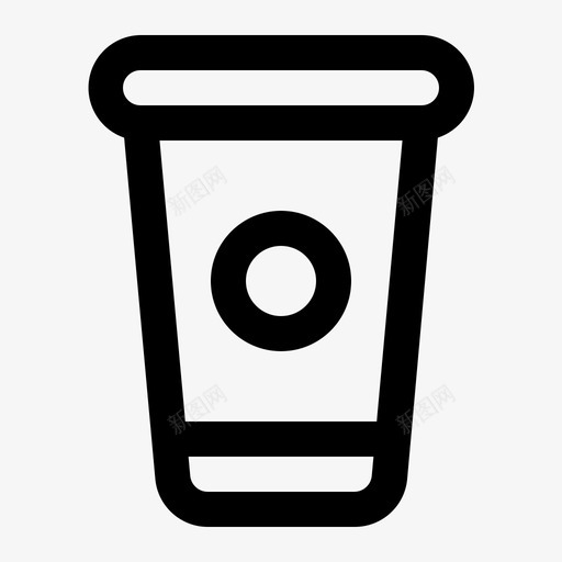 咖啡杯形图标svg_新图网 https://ixintu.com 办公 咖啡杯 图形 工具 设计