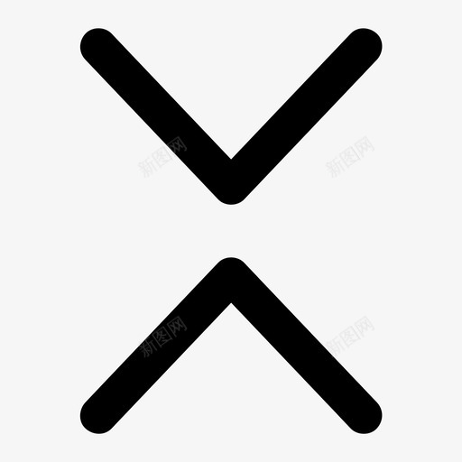 关闭方向向下图标svg_新图网 https://ixintu.com 关闭 向上 向下 折叠 方向 网络