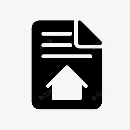 房子文件文件家图标svg_新图网 https://ixintu.com 48像素 不动产 字形 房子 文件