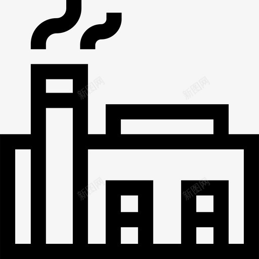 工厂工业流程35线性图标svg_新图网 https://ixintu.com 工业 工厂 流程 线性