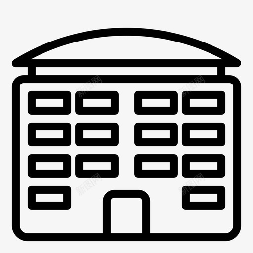 体育场大的圆形的图标svg_新图网 https://ixintu.com 体育场 公共 圆形 大的 形的 设施