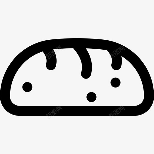 面包健康食品37直系图标svg_新图网 https://ixintu.com 健康食品 直系 面包