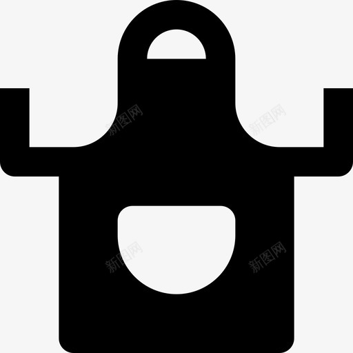围裙理发师7填充图标svg_新图网 https://ixintu.com 围裙 填充 理发师