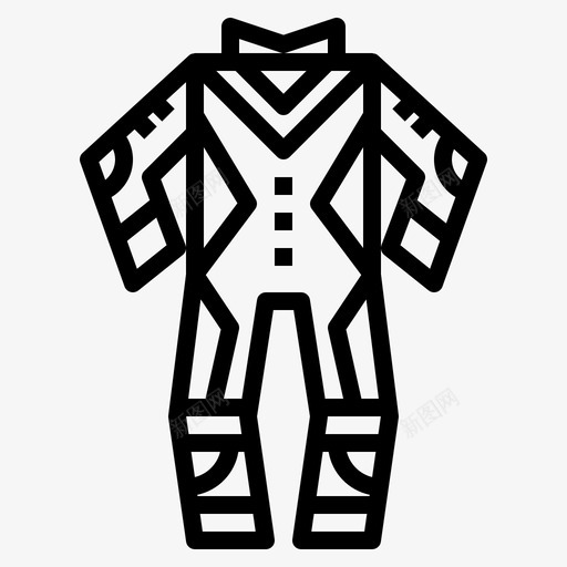 赛车服摩托车手直线型图标svg_新图网 https://ixintu.com 摩托 摩托车 直线 线型 赛车 车手