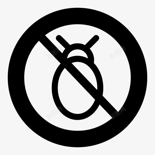 禁止窃听清洁感染图标svg_新图网 https://ixintu.com 保护 感染 清洁 病毒 禁止 窃听