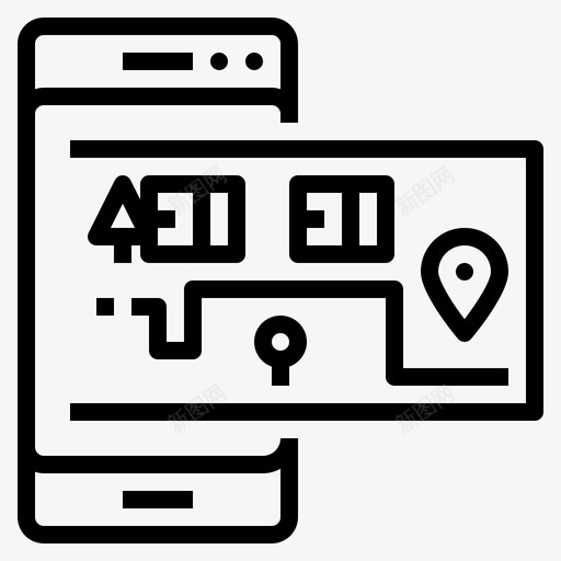 地图后勤103大纲图标svg_新图网 https://ixintu.com 后勤 地图 大纲