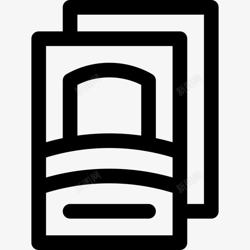 扑克牌书呆子45直线型图标svg_新图网 https://ixintu.com 书呆子 扑克牌 直线 线型