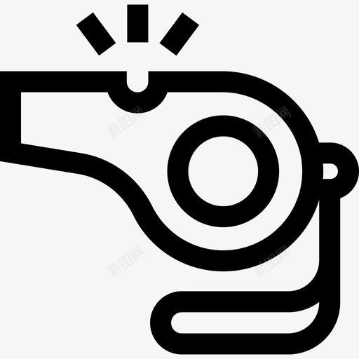 口哨健身110直线型图标svg_新图网 https://ixintu.com 健身 口哨 直线 线型