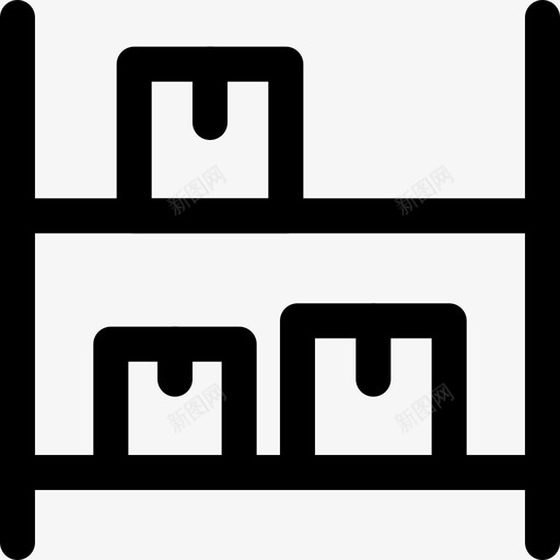 5号仓库线性货架图标svg_新图网 https://ixintu.com 5号 仓库 线性 货架