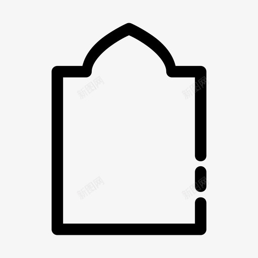 清真寺门开斋节祈祷图标svg_新图网 https://ixintu.com 图标 开斋节 斋月 清真寺 现代 祈祷 轮廓