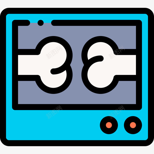 X光理疗22线色图标svg_新图网 https://ixintu.com 拍X光线 理疗 线色