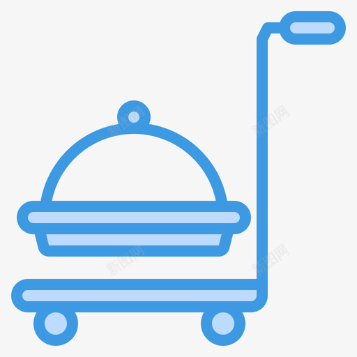 食品托盘食品配送74蓝色图标svg_新图网 https://ixintu.com 托盘 蓝色 配送 食品