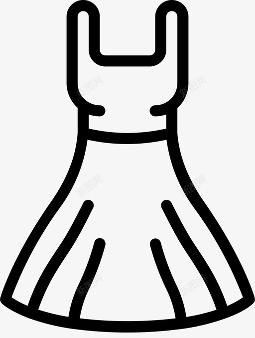 服饰时尚与服装3线性图标svg_新图网 https://ixintu.com 时尚 服装 服饰 线性