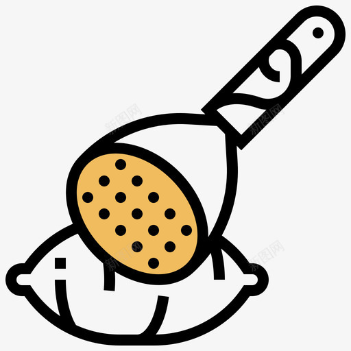土豆厨具37黄影图标svg_新图网 https://ixintu.com 厨具 土豆 黄影