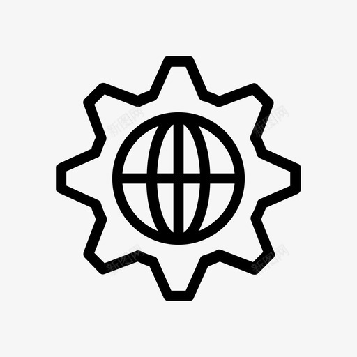 世界设置浏览器配置图标svg_新图网 https://ixintu.com 世界 字形 开发 浏览器 艺术设计 设置 配置 首选项