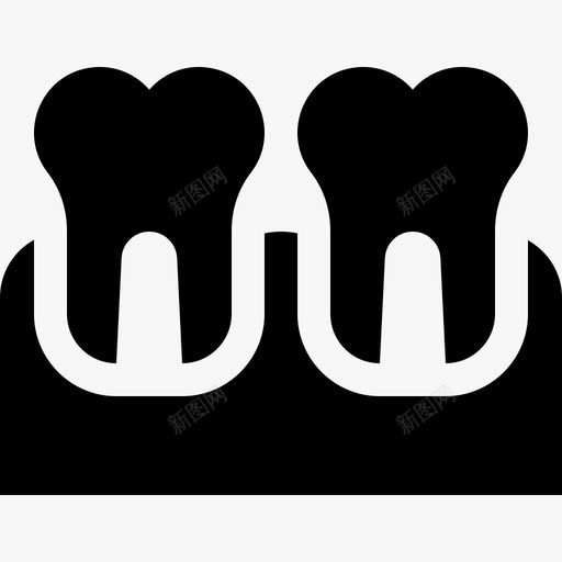 牙齿人体2填充图标svg_新图网 https://ixintu.com 人体 填充 牙齿