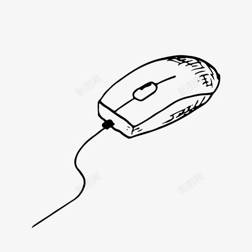 电脑鼠标涂鸦手绘图标svg_新图网 https://ixintu.com 手绘 涂鸦 电脑 素描 鼠标