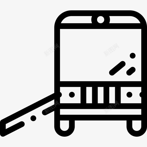 公共汽车残疾人援助7直线图标svg_新图网 https://ixintu.com 公共汽车 援助 残疾人 直线
