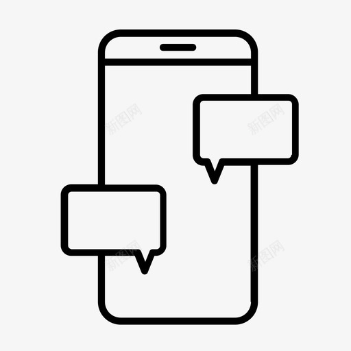 电话留言商务信使图标svg_新图网 https://ixintu.com 信使 商务 电话 留言 短信
