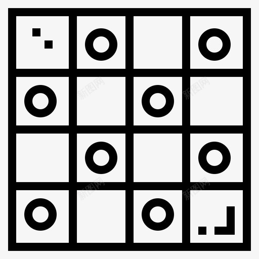 跳棋棋盘游戏直线型图标svg_新图网 https://ixintu.com 棋盘 游戏 直线 线型 跳棋