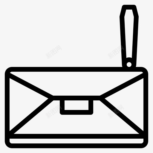 手提包13号包直线型图标svg_新图网 https://ixintu.com 13号包 手提包 直线 线型