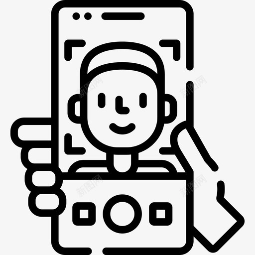自拍社交网络27直系图标svg_新图网 https://ixintu.com 直系 社交 网络 自拍