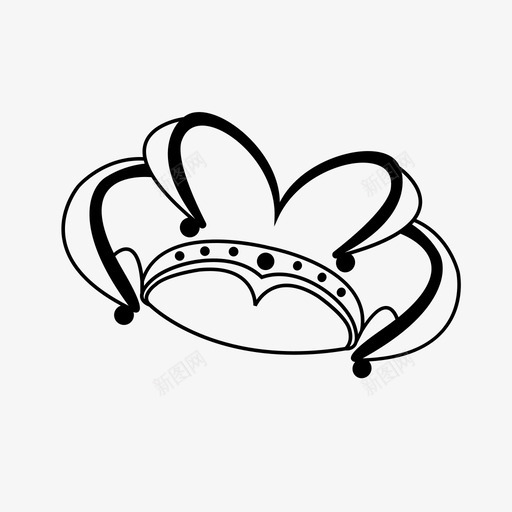 小丑帽狂欢节新奥尔良图标svg_新图网 https://ixintu.com 奥尔良 小丑 狂欢节