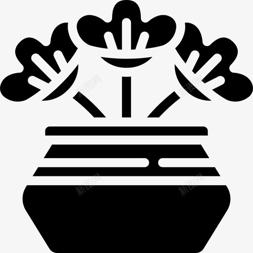 花植物30填充图标svg_新图网 https://ixintu.com 填充 植物