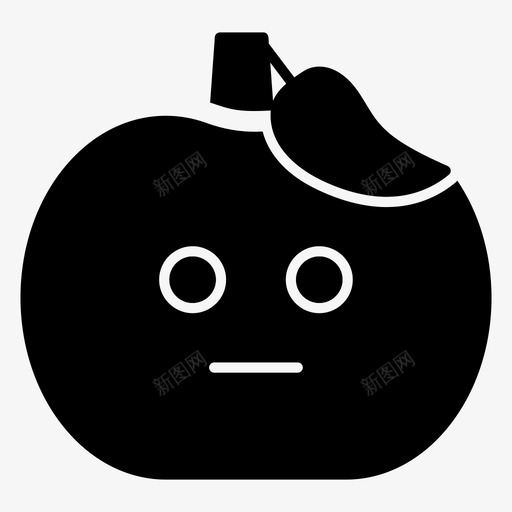 无表情苹果脸表情符号表情符号标图标svg_新图网 https://ixintu.com 图标 无表情 符号 苹果 表情