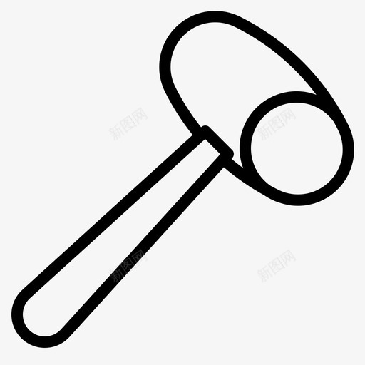 锤子工具68轮廓图标svg_新图网 https://ixintu.com 工具 轮廓 锤子