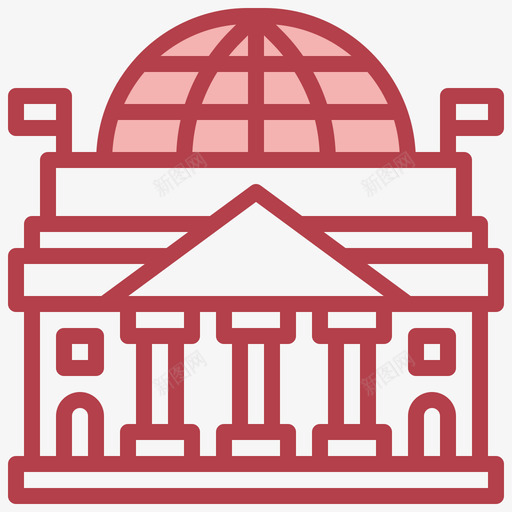 德国联邦议院22号红色图标svg_新图网 https://ixintu.com 22号 德国 红色 联邦 议院