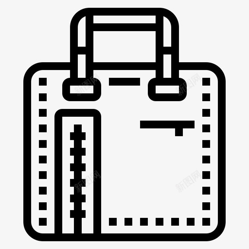 手提包13号包直线型图标svg_新图网 https://ixintu.com 13号包 手提包 直线 线型