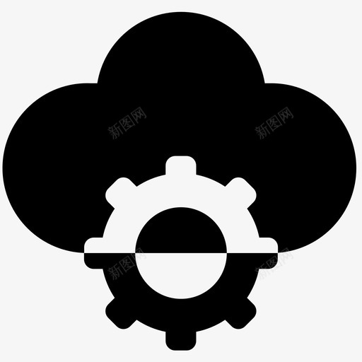 云设置云天气图标svg_新图网 https://ixintu.com 天和 天气 字形 聊天 设置