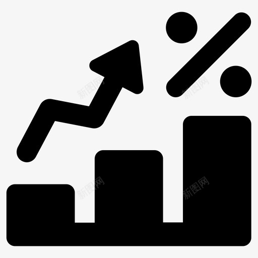 增长货币图表图标svg_新图网 https://ixintu.com 分析 分析图 图表 增长 增长率 报告 数据 统计 货币