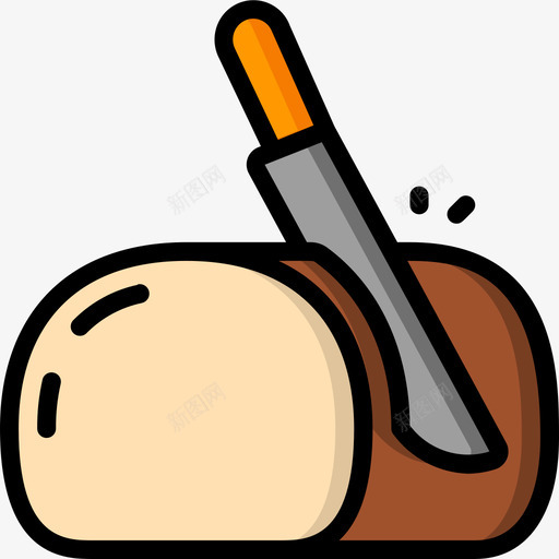 面包面包房130线性颜色图标svg_新图网 https://ixintu.com 线性 面包 面包房 颜色