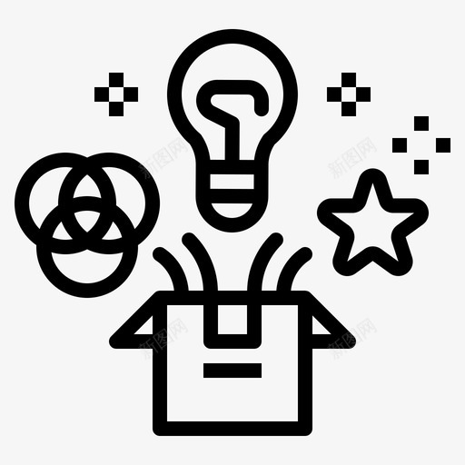 产品送货礼品图标svg_新图网 https://ixintu.com 产品设计 撰稿 礼品 礼物 自由 送货