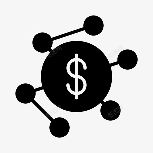 经济商业工作图标svg_新图网 https://ixintu.com 公司 商业 字形 工作 管理 经济