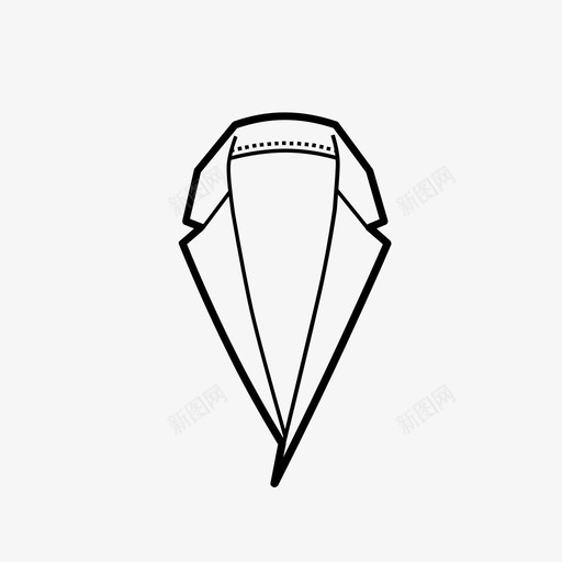 4005 平驳领加领座svg_新图网 https://ixintu.com 4005 平驳领加领座